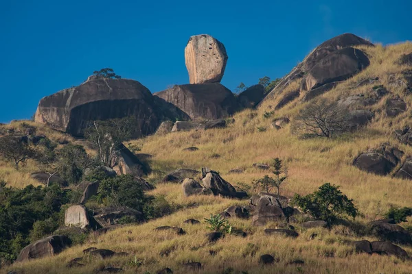 Hills manzara güneş ışığı altında