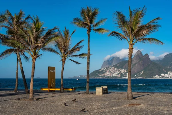 Ipanema Plajı Görünümü Sabah Rio Janeiro Brezilya — Stok fotoğraf