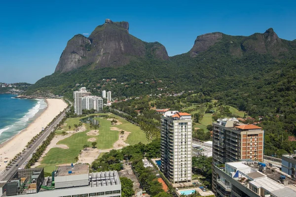 Sao Conrado Mahalle Pedra Asgari Dağı Rio Janeiro Brezilya Için — Stok fotoğraf