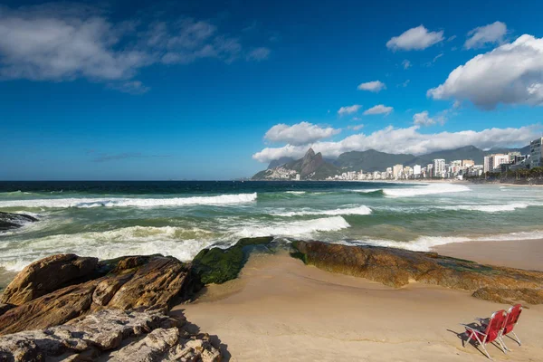 Vista Playa Ipanema Por Mañana Río Janeiro Brasil — Foto de Stock