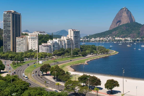 Rio Janeiro Brazilië Februari 2018 Panoramisch Uitzicht Van Botafogo Strand — Stockfoto