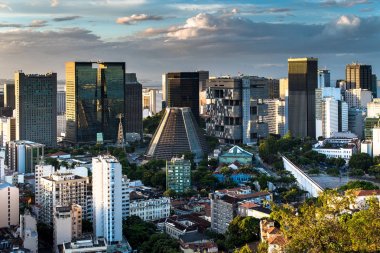 Rio de Janeiro şehir şehir manzaralı geceleri