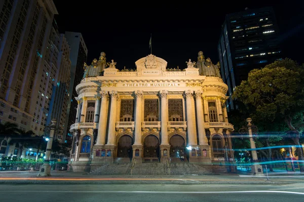 Río Janeiro Brasil Abril 2018 Famoso Teatro Municipal Río Janeiro — Foto de Stock
