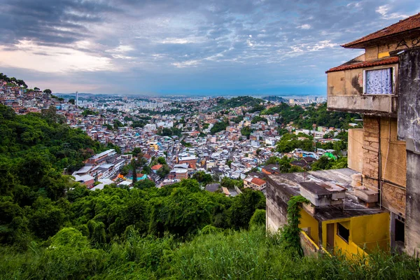 View Santa Teresa Neighborhood Slums Rio Janeiro Hills — Stock Photo, Image