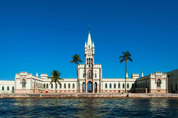 Isla Fiscal Con Palacio Histórico Estilo Gótico Construido Por Emperador — Foto de Stock