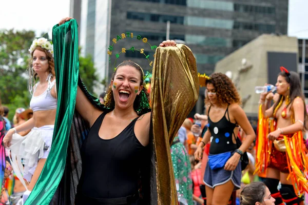 Río Janeiro Brasil Marzo 2019 Los Brasileños Celebran Carnaval Callejero —  Fotos de Stock