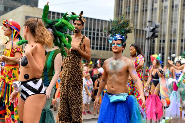 Río Janeiro Brasil Marzo 2019 Los Brasileños Celebran Carnaval Callejero —  Fotos de Stock