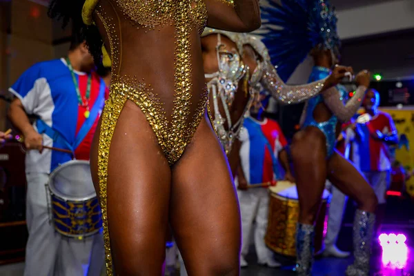 Ρίο Ντε Τζανέιρο Βραζιλία Ιουνίου 2019 Όμορφη Χορεύτρια Samba Που — Φωτογραφία Αρχείου