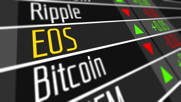 EOS Crypto Mercado de divisas —  Fotos de Stock