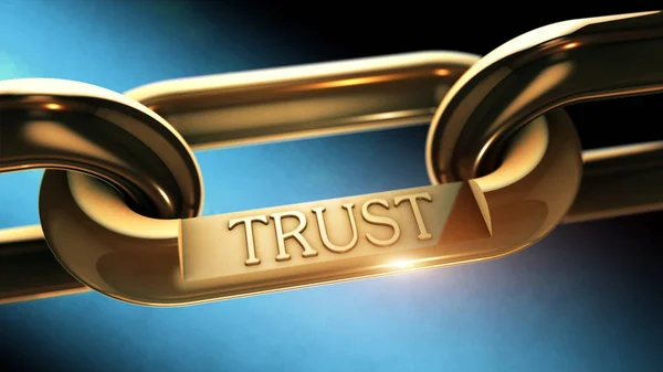 Trust chain as business concept — Stock Photo, Image