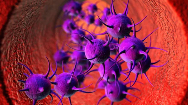 Koronavirüs Tehlikeli Bir Grip Salgını Sağlık Için Enfeksiyon Riski Var — Stok fotoğraf