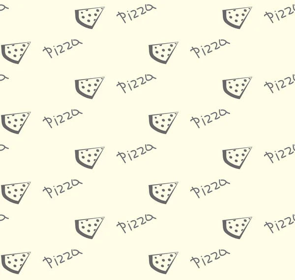 Pizza patron sans couture — Image vectorielle