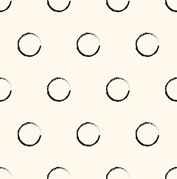 Nahtloses handgezeichnetes Muster mit Blasen. Vektorillustration — Stockvektor