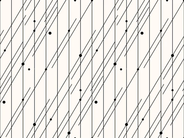 벡터 완벽 한 패턴입니다. 줄무늬 추상적인 배경입니다. 최소한의 흑백 텍스처. — 스톡 벡터