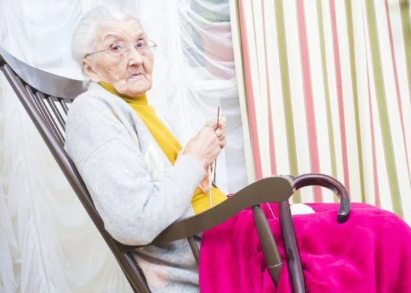 Knitting for family — Stock Photo, Image