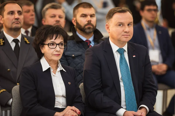 Rynarcice Lengyelország 2019 Október Sejm Elzbieta Witek Marsallja Andrzej Duda — Stock Fotó