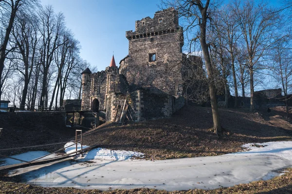 Castello Grodziec Polonia Uno Dei Percorsi Europei Dei Castelli Dei — Foto Stock