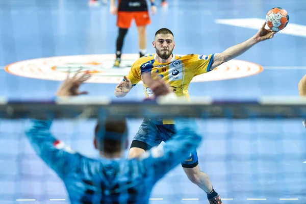 Lubin Poland 2020年2月25日 Polish Pgnig Superleague男子ハンドボール試合 Mks Zaglebie Lubin Pge — ストック写真