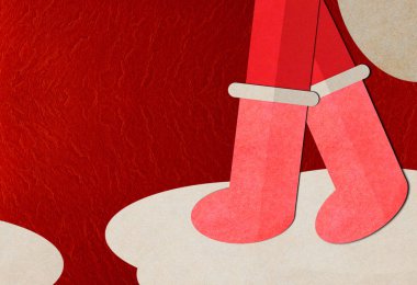 Merry Christmas ve Noel Baba ile kopya alanı