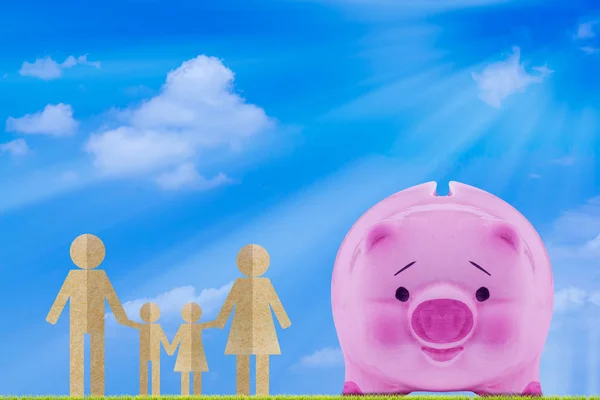 Concepto de vida familiar, Ahorro de dinero — Foto de Stock