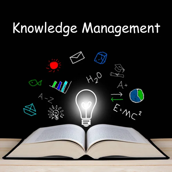 Konsep manajemen pengetahuan — Stok Foto