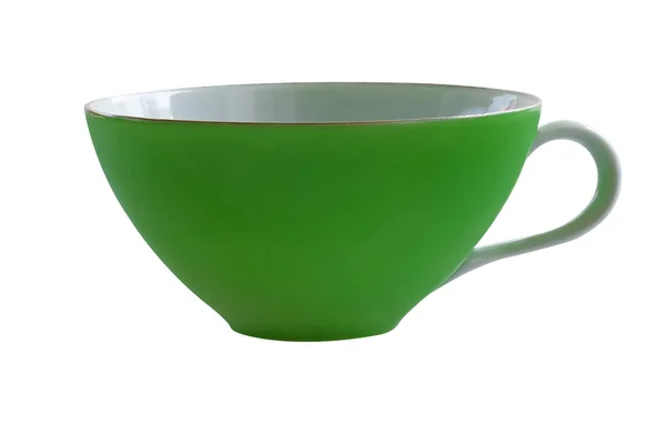Grüne Kaffeetasse — Stockfoto