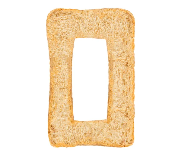 Izolowanie chleb numer — Zdjęcie stockowe