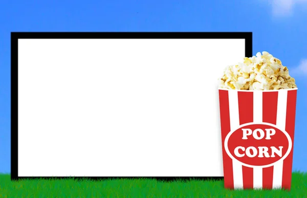 Movie and Popcorn Concept
