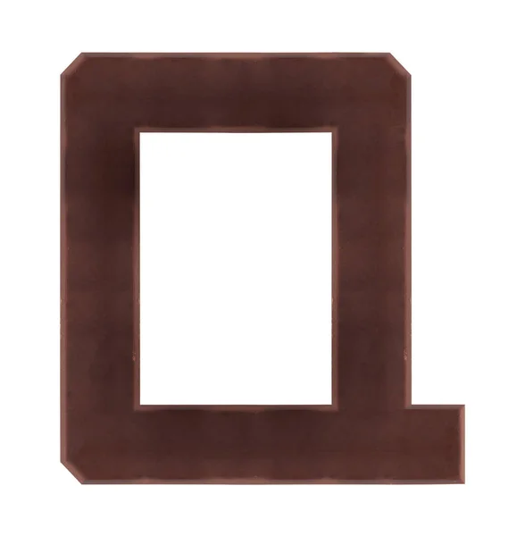 Изолировать шоколадный алфавит — стоковое фото