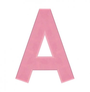 Çikolata alfabe izole