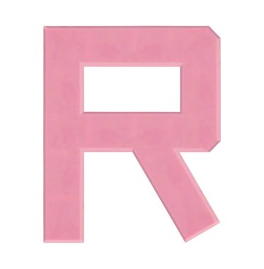 Çikolata alfabe izole