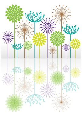 renk vektör çiçek Çizim