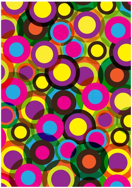 Retro vector background with circles — Stock Vector