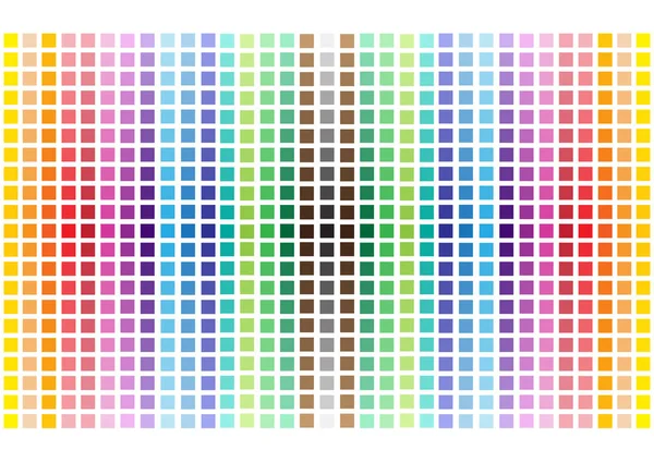 Colo Abstract Vector Squares Isolated White Background Rainbow Template — Stock Vector