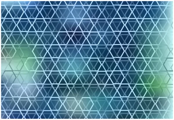 Světlé Abstraktní Vektor Pozadí Hexagonální Obrazce Mřížky Izolované Měkké Modré — Stockový vektor