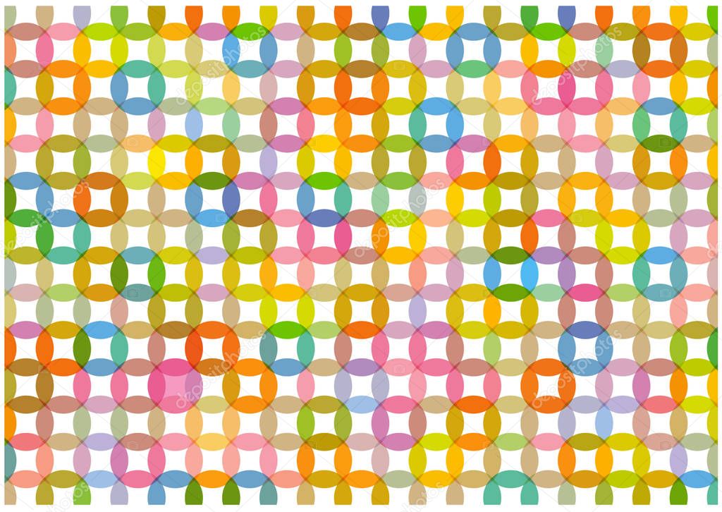 color abstact vector background with symmetrical rainbow shapes