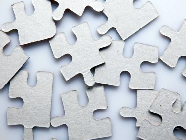 Kağıt yapboz parçalarının renk detay fotoğrafçılığı