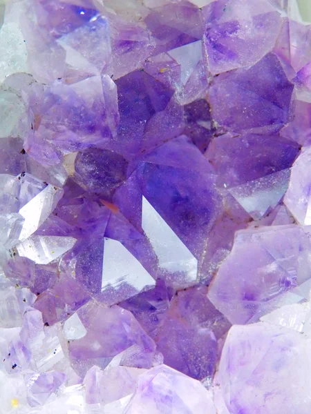 Bright Macro Photography Purple Amethyst Crystal — Stock Photo, Image