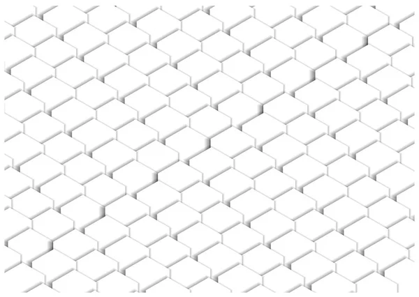 简单的矢量平面设计背景 白色3D 立方体和阴影 — 图库矢量图片