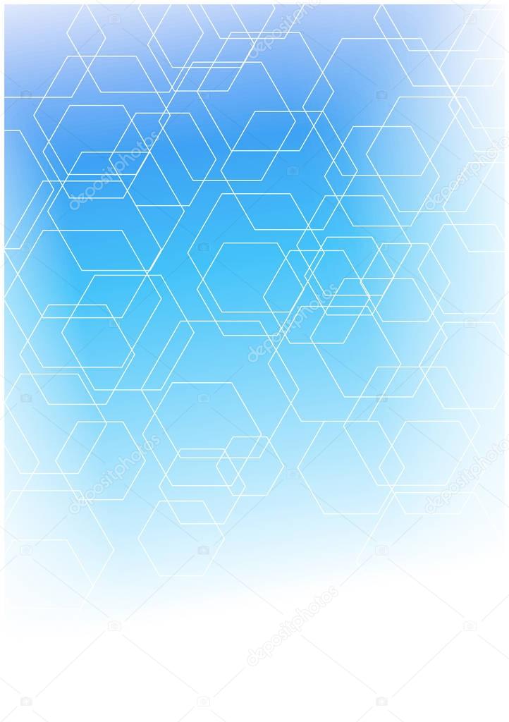 soft vector background with hexagons silhouettes