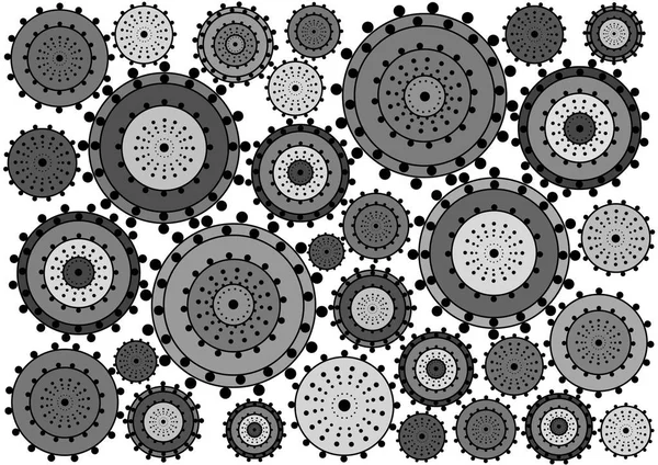 Retro streszczenie wektor tle ornamentami czarno-białe — Wektor stockowy
