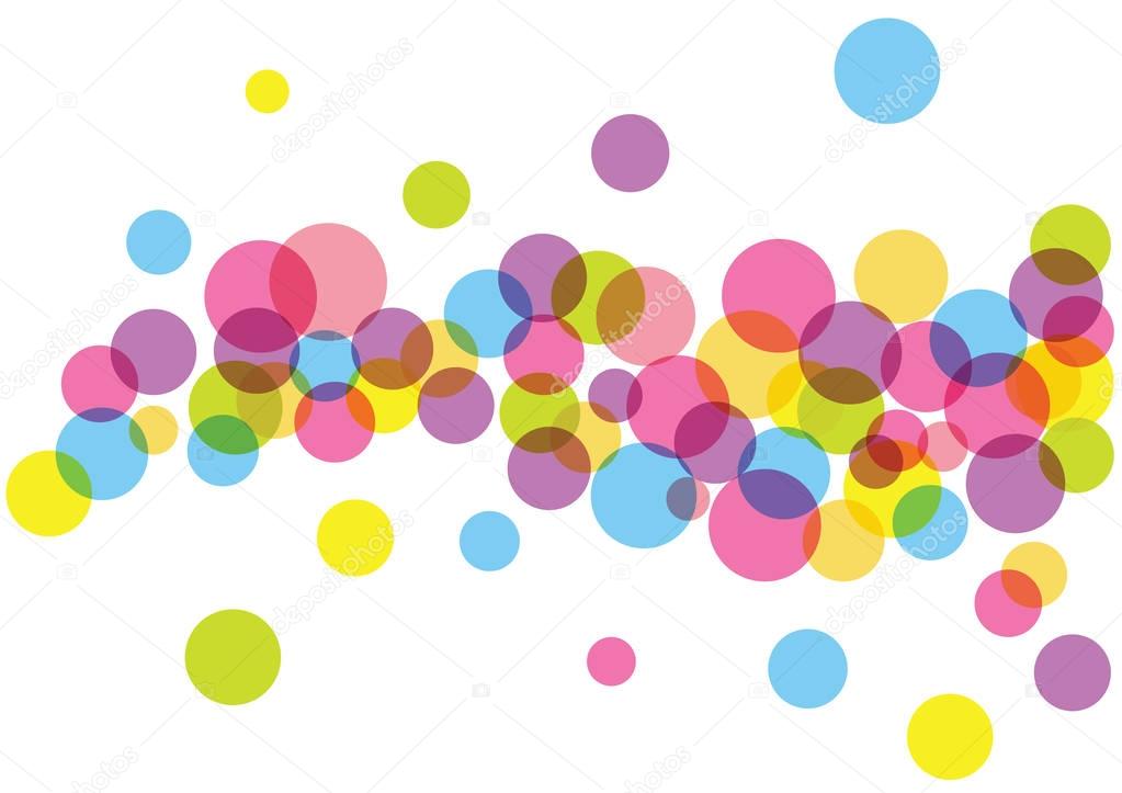 bright vector bubbles background