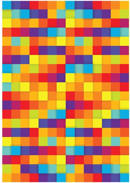 Fundo vetorial abstrato com quadrados coloridos brilhantes, conceito de harmonias de cores — Vetor de Stock