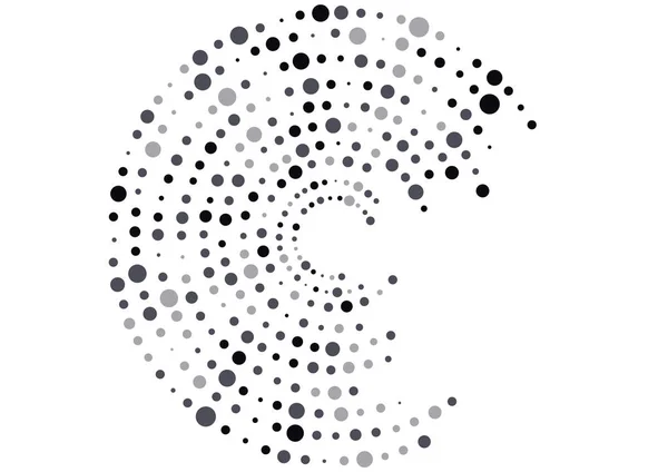 Negro y blanco vector color medio tono de fondo, concepto de lunares — Archivo Imágenes Vectoriales