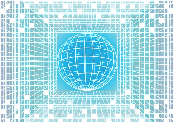 Wallpapers: matrix 3d | Matrix vector background of grid world globe on ...