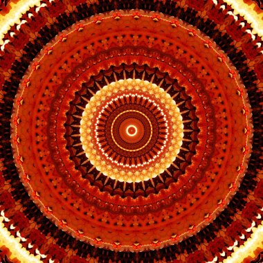 Renk soyut yuvarlak mandala tasarımı. Trendy soyut parlak mandala arka plan.