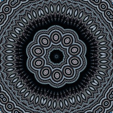 Soyut ışık ve gölge mandala. Modaya uygun daireler mandala arka plan.