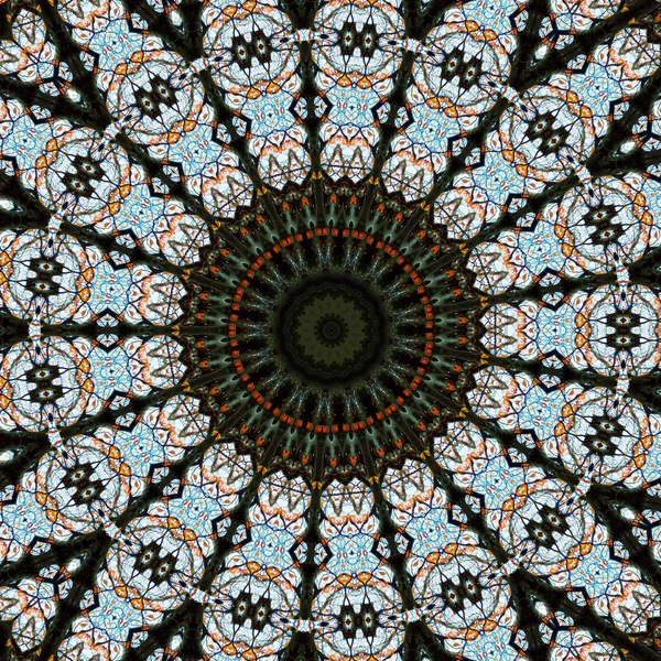 Цвет Абстрактного Фона Мандала Круг Мандалы — стоковое фото