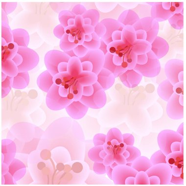 Güzel pembe çiçekler arka plan, çiçek açan sakura çiçeklerinin yumuşak romantik şablonu.