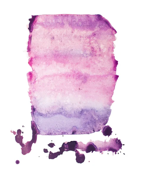 Watercolor aquarelle splatter stains — Stock Photo, Image